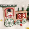 Ξύλινο επιτραπέζιο τρενάκι Christmas countdown