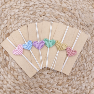 Βραχιόλι μακραμέ καρδιά