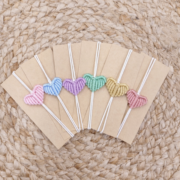 Βραχιόλι μακραμέ καρδιά