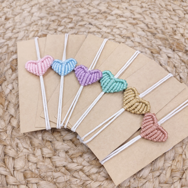 Βραχιόλι μακραμέ καρδιά