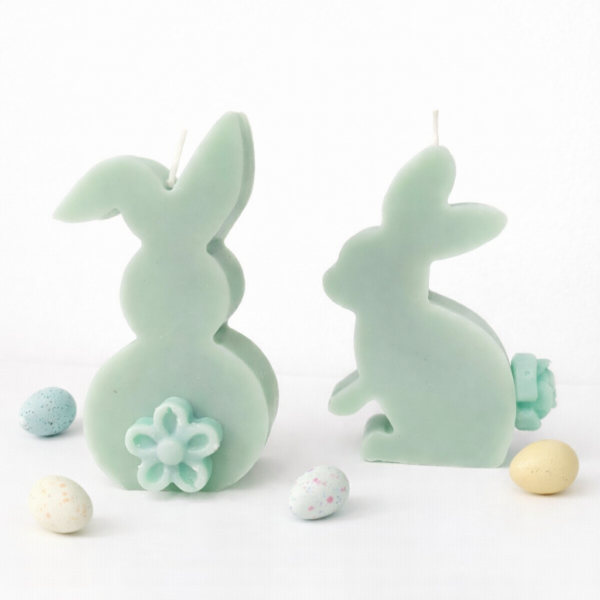 keri lagoudaki Bunny Candle Pistachio