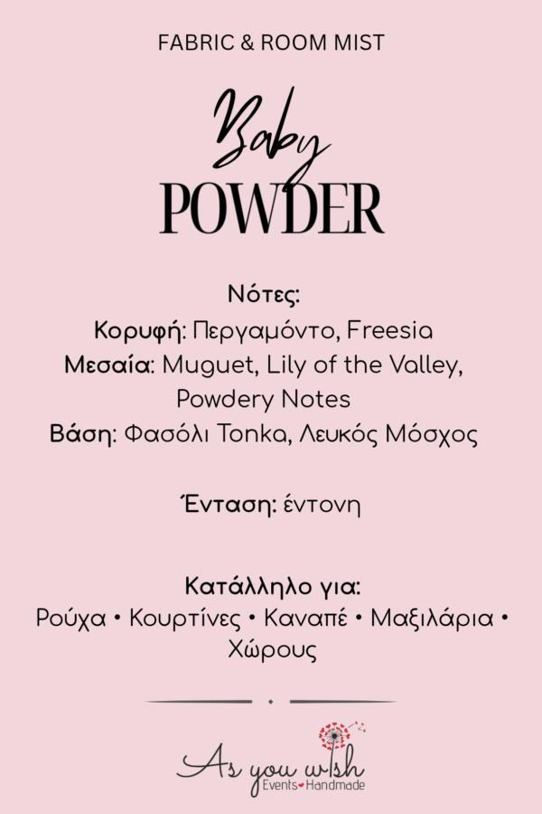 Fabric & Room Mist Baby Powder
